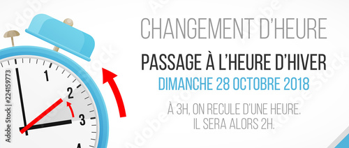Fotografía changement d'heure - passage à l'heure d'hiver - 28 octobre 2018