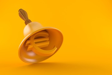 Poster - Handbell with euro currency symbol