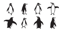 Penguin Vector Icon Logo Cartoon Character Fish Salmon Illustration Doodle
