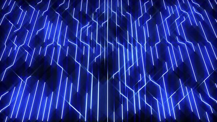 Fototapete - Line Data Communication Flow Technology Futuristic Element