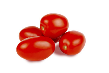 fresh tomatoes isolated on a white background