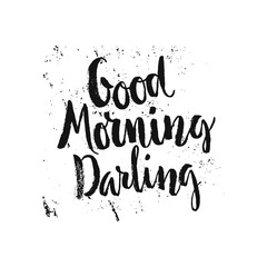 Wall Mural - Good Morning Lettering