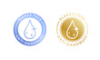 © Avector - Anti-dandruff flakes free logo icon for shampoo or hair oil design