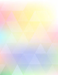 Aufkleber - Summertime background. Abstract soft color blurred light pattern with triangles