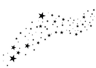 Wall Mural - stars on a white background