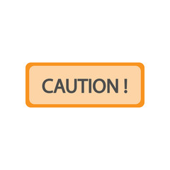 Poster - token of attention colored icon. Element of colored construction sign for mobile concept and web apps. Color token of attention icon can be used for web and mobile