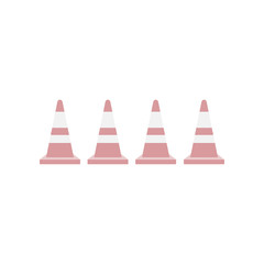 Poster - road cones colored icon. Element of colored construction sign for mobile concept and web apps. Color road cones icon can be used for web and mobile