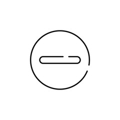 Poster - stop, not allowed icon. Element of construction for mobile concept and web apps illustration. Thin line icon for website design and development, app development