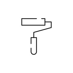 Poster - paint roller icon. Element of construction for mobile concept and web apps illustration. Thin line icon for website design and development, app development