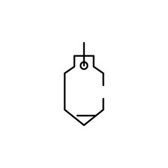 Poster - sinker icon. element of construction for mobile concept and web apps illustration. thin line icon fo