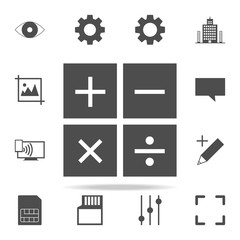 Poster - mathematical signs icon. web icons universal set for web and mobile