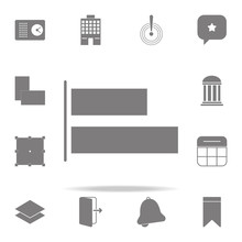 Alignment Button Icon. Web Icons Universal Set For Web And Mobile