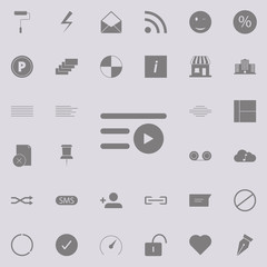 Poster - Play icon. web icons universal set for web and mobile