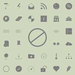 restricted, vector design site icon. web icons universal set for web and mobile