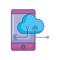 Canvas Print - smartphone cloud computing technology gadget