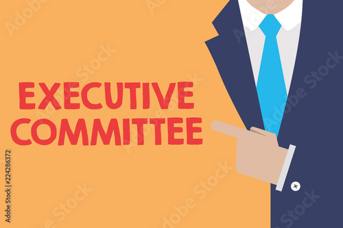 Fotografie, Obraz Writing note showing Executive Committee