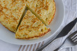  Tortilla, Spanish omelette made with eggs and popatoes.Popular tapas or snack in Spain.