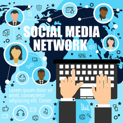Poster - Worldwide socializing by means of media network