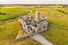 Aerial View Of Ross Errilly Friary In Ireland