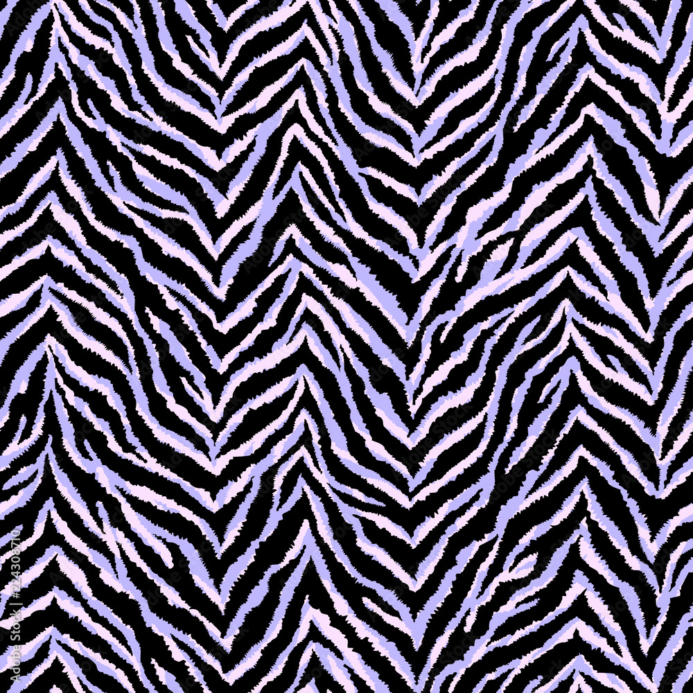 Zebra fur texture seamless pattern. Exotic wild animal background ...