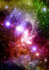 galaxy in a free space