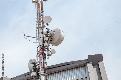 Fotografie, Tablou Telecommunication equipment repeater antenna