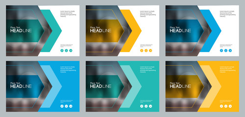 set abstract background template design for social media post and web banners concept , with use in 