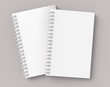 Blank notebook mockup
