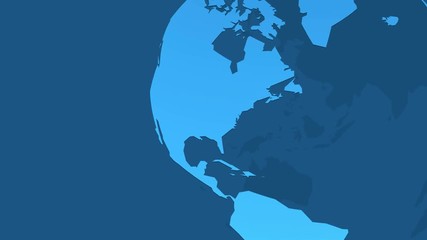 Wall Mural - blue earth animation