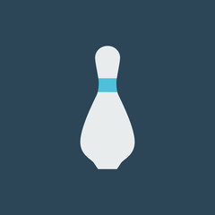 Wall Mural - Colored bowling pin icon