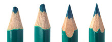 Used Colored Pencil Leads Macro Closeup