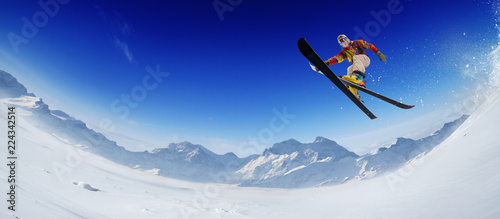 Dekoracja na wymiar  jazda-na-nartach-skoki-narciarz-ekstremalne-sporty-zimowe