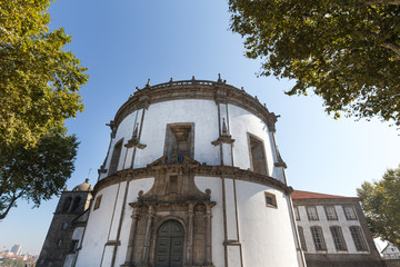 Canvas Print - porto historic city in portugal nunnery building and church