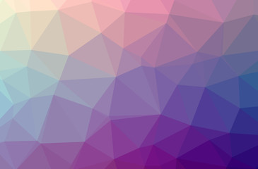 Illustration of abstract low poly purple horizontal background.