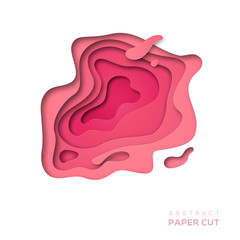 Wall Mural - pink paper cut shape