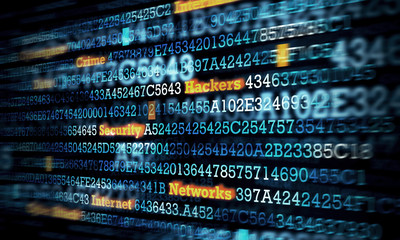 Computer hacking concept