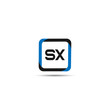 © Scooby - Initial Letter SX Logo Template Design