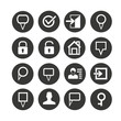 © bigpa - web icon set in circle buttons