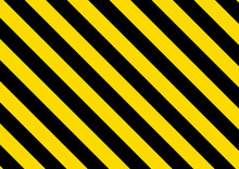 Black And Yellow Striped Background. Vector Illustration