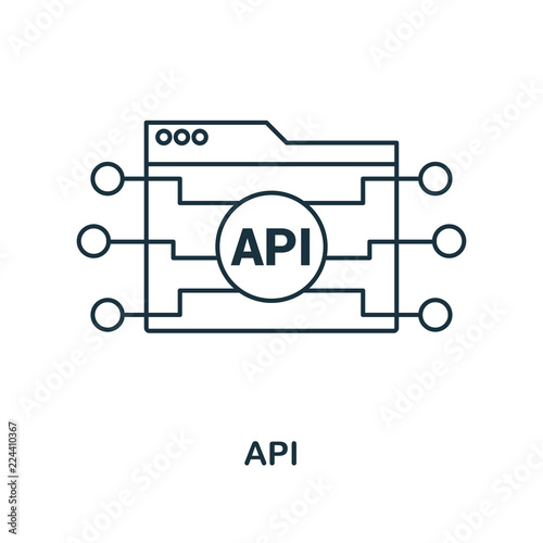 Api Outline Icon Simple Design From Web Development Icon