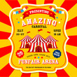 Carnival banner. Circus. Funfair flyer