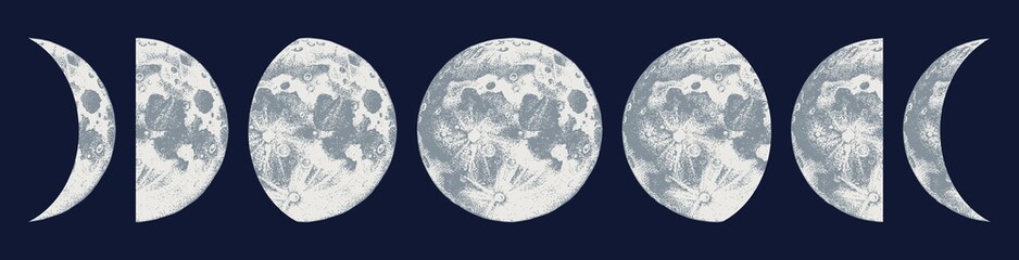 moon phases illustration