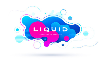 Wall Mural - colorful geometric background design. fluid shapes composition with trendy gradients. eps10 vector.