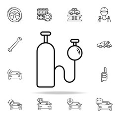 Poster - car nitro icon. Cars service and repair parts icons universal set for web and mobile