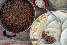 Cooked Pinto Beans And Brown Rice Burrito Ingredients