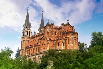 Sticker - Covadonga Catholic sanctuary Basilica Asturias