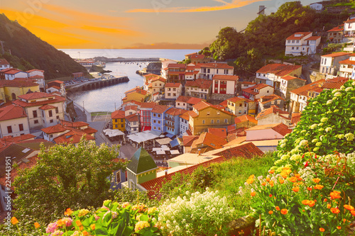 Cudillero village in Asturias Spain Fototapeta