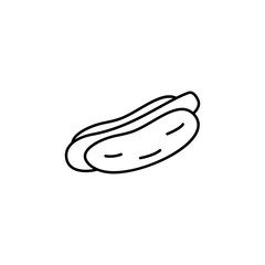 Aufkleber - hot dog icon. element of fast food for mobile concept and web apps icon. thin line icon for website 