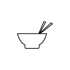 Poster - noodles in plate icon. Element of fast food for mobile concept and web apps icon. Thin line icon for website design and development, app development