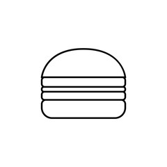 Aufkleber - burger icon. element of fast food for mobile concept and web apps icon. thin line icon for website d